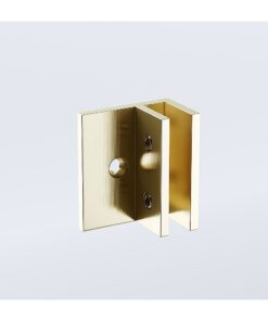Della Francesca Corner Shower Screen with Gold Brackets - Image 7