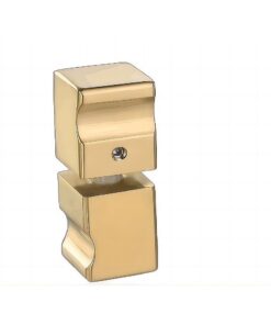 Della Francesca 110 x 110cm Gold Frameless Shower Screen - Image 15