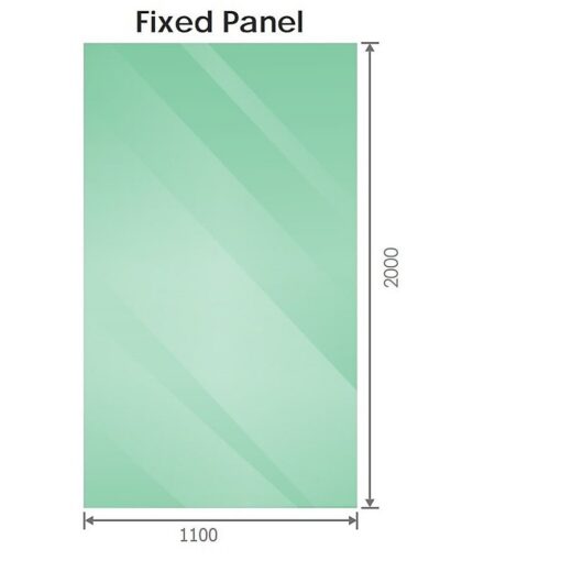 Della Francesca Corner Shower Screen with Gold Hardware – image 5