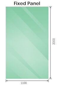 Della Francesca Frameless Corner Shower Screen Gold - Image 5