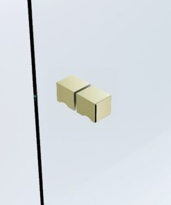 Della Francesca 100cm Corner Shower Screen Gold - Image 16