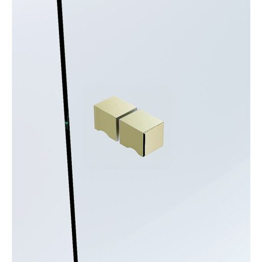 Della Francesca 100cm Corner Shower Screen Gold – image 16