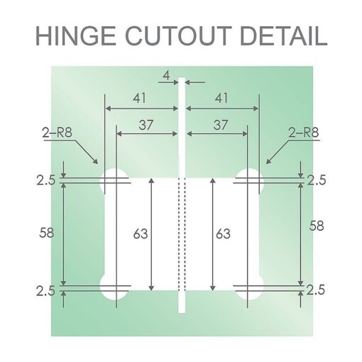 Della Francesca 90cm Corner Shower Screen, Gold Brackets – image 11