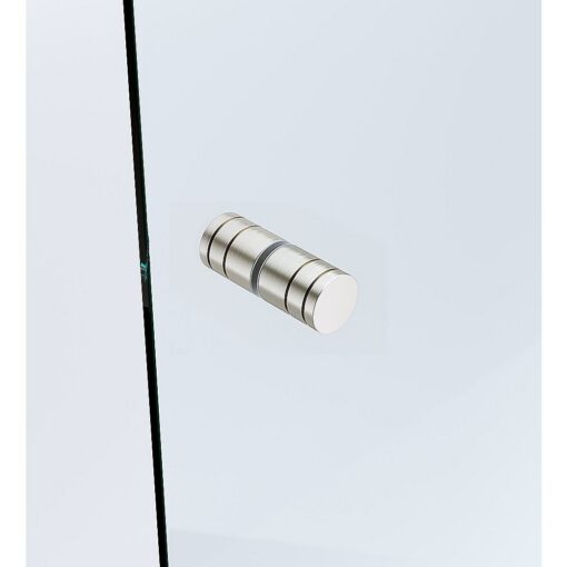 Della Francesca 100x100cm Nickel Corner Shower Screen – image 14