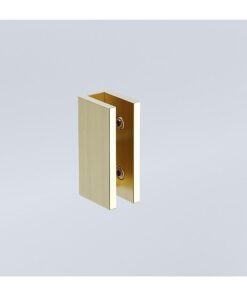 Della Francesca 110cm Corner Shower Screen Gold - Image 4