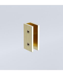 Della Francesca 110cm Corner Shower Screen Gold - Image 5