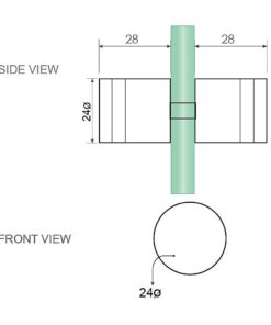 Della Francesca 110cm Corner Shower Screen Gold - Image 15