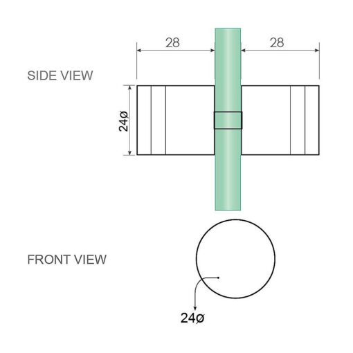 Della Francesca 110cm Corner Shower Screen Gold – image 15
