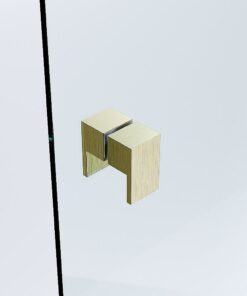 Della Francesca Corner Shower Screen Gold U Brackets - Image 14