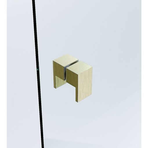 Della Francesca Corner Shower Screen Gold U Brackets – image 14