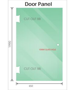 Della Francesca 110x110cm Corner Shower Screen Gold - Image 2