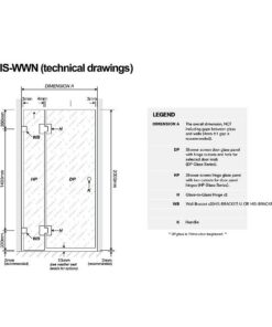 Della Francesca Corner Shower Screen with Nickel U Brackets - Image 5