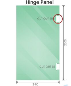 Della Francesca Corner Shower Screen with Nickel U Brackets - Image 7