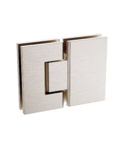 Della Francesca Corner Shower Screen with Nickel U Brackets - Image 16
