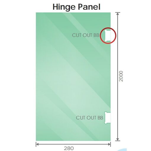 Della Francesca Corner Shower Screen, 10mm Glass – image 3