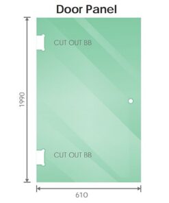 Della Francesca Corner Shower Screen 90x110cm Nickel - Image 3