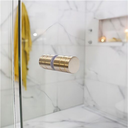 Della Francesca Gold Corner Shower Screen 100x110cm – image 15