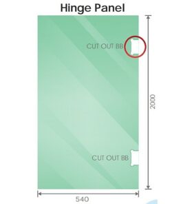 Della Francesca Corner Shower Screen with Nickel Hardware - Image 11
