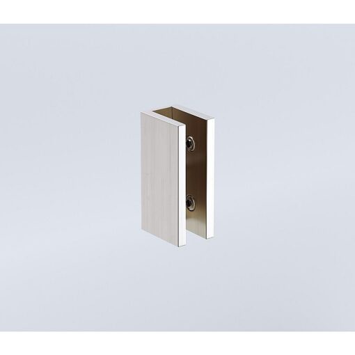 Della Francesca Corner Shower Screen Nickel U-Brackets – image 10