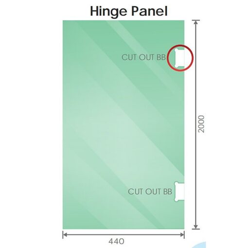 Della Francesca Corner Shower Screen with Nickel F-Brackets – image 3