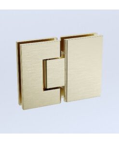Della Francesca 100x100cm Gold Corner Shower Screen - Image 6