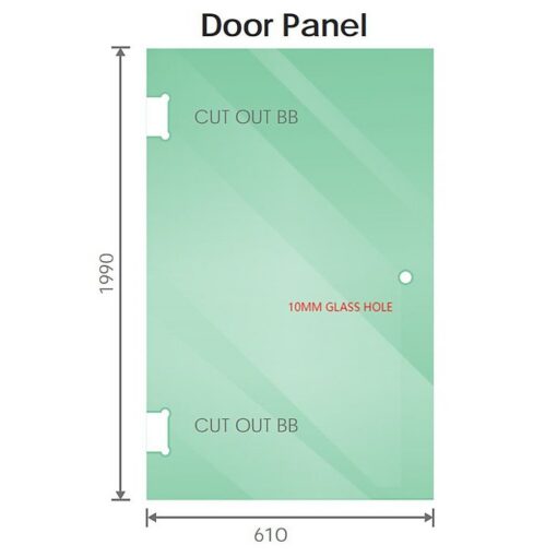 Della Francesca Corner Shower Screen Gold Hinges – image 2
