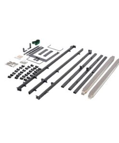 Palermo Queen Wall Bed Hardware Kit with Silver Handle - Image 6