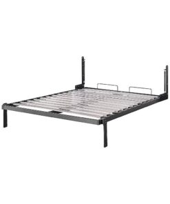 Palermo Double Wall Bed, White Gloss Cabinet - Image 5