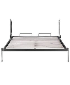 Palermo Double Wall Bed, White Gloss Cabinet - Image 6
