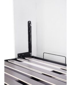 Palermo Double Wall Bed, White Gloss Cabinet - Image 8
