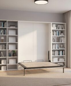 Palermo Double Murphy Wall Bed with Gold Handle - Image 9