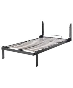 Palermo Single Wall Bed White with Gold Handle - Image 4