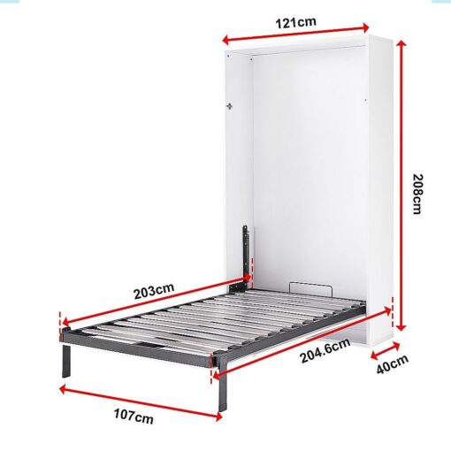 Palermo King-Single Wall Bed with Gold Handle – image 14