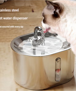 Elosung Stainless Steel Cat Water Fountain Faucet Flow - Image 2
