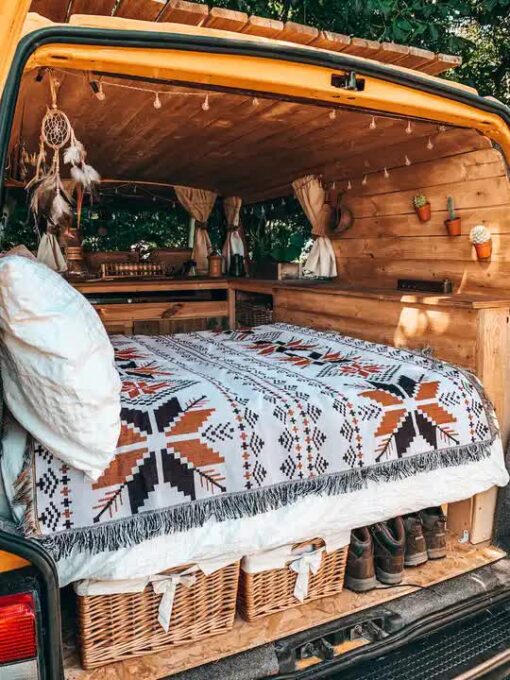 Elosung Bohemian Picnic Blanket Set, Moisture-Proof – image 2