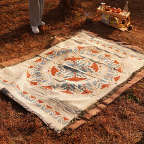 Elosung Bohemian Picnic Blanket 2 Pack 180x300cm – image 1
