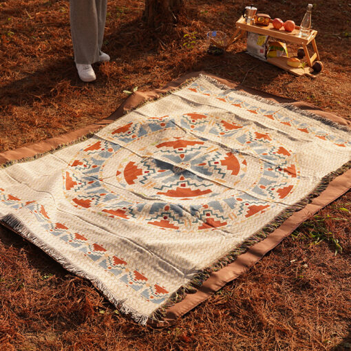 Elosung Bohemian Picnic Blanket 2 Pack 180x300cm – image 1
