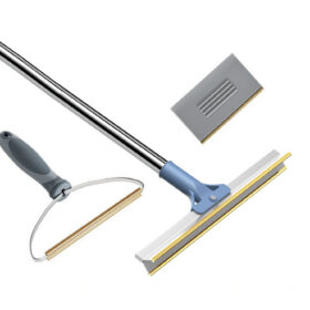 Elosung Pet Hair Removal Set with Extendable Sweeper – image 1