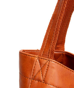 Elosung Black PU Leather Tote Bag - Image 4