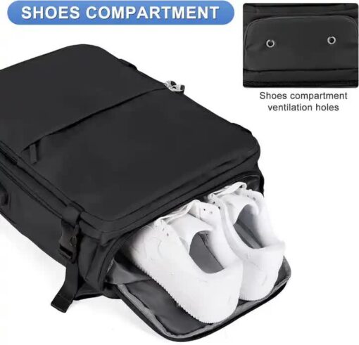 Elosung Water-Resistant Laptop Backpack with USB Port – image 4