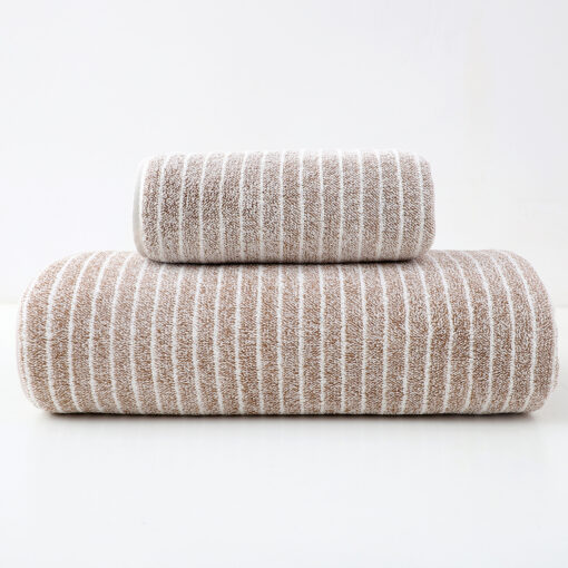 Elosung Cotton Striped Towel Set, 6 Piece – image 2
