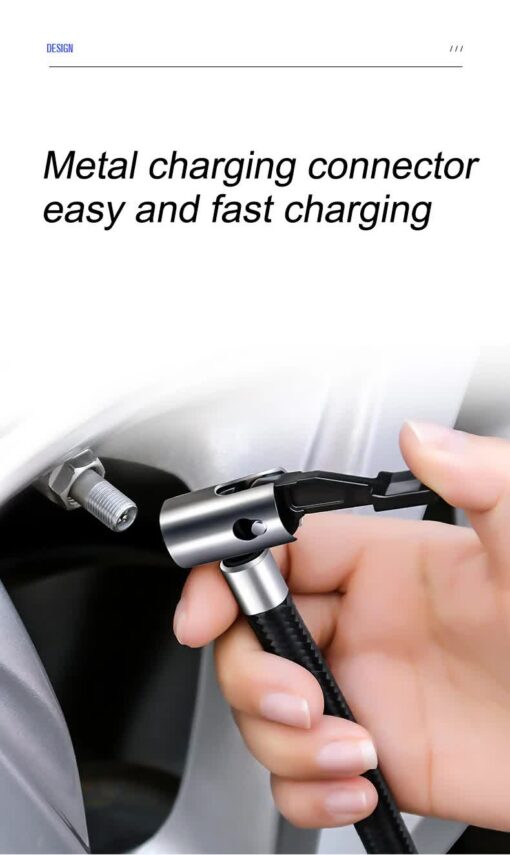 Elosung 12V Tyre Inflator with LED Light – image 2