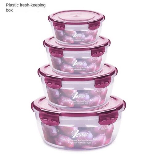 Elosung Purple Food Storage Set with Airtight Lids – image 1