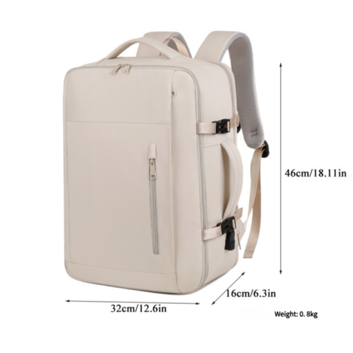 Elosung Expandable Backpack with USB Port – image 3