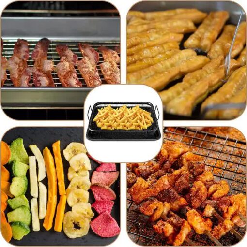 Elosung Gold Non-Stick BBQ Grill Basket – image 4