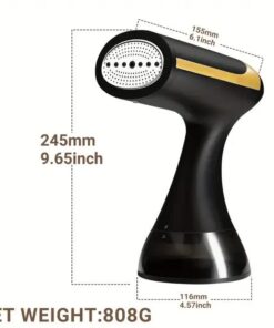 Elosung Portable Handheld Garment Steamer, White - Image 3