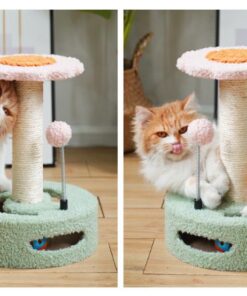Elosung Cat Scratching Post with Flower Design - Image 4