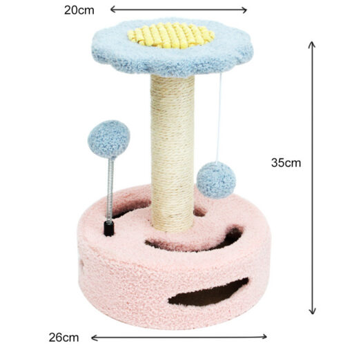 Elosung Cat Scratching Post with Ball Toys – image 1