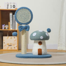 Elosung Mushroom Cat Scratching Post with Anti-Slip Base – image 1