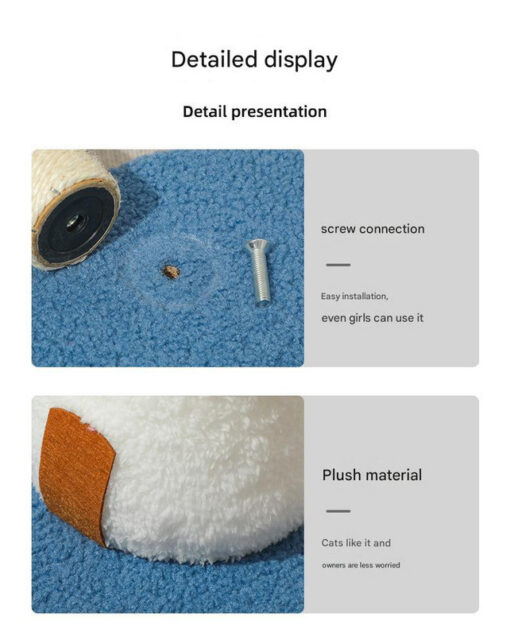 Elosung Mushroom Cat Scratching Post with Anti-Slip Base – image 3